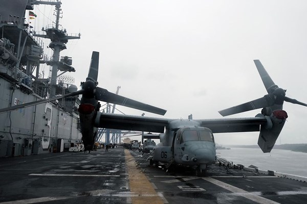 Rơi máy bay quân sự Mỹ gần đảo của Nhật Bản