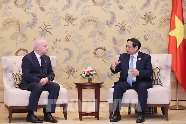 COP28: Thủ tướng Phạm Minh Chính tiếp lãnh đạo các tập đoàn kinh tế