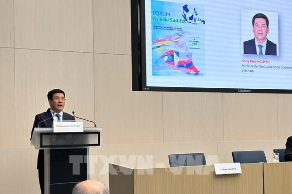 Bộ trưởng Công thương tham dự Diễn đàn Đông Nam Á và Tọa đàm Việt Nam tại Pháp