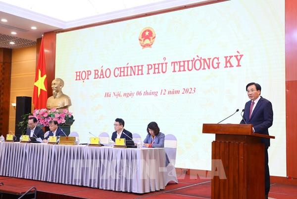Họp báo Chính phủ: Quyết tâm cao nhất để đạt kết quả năm 2023