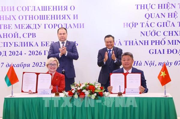 Mở rộng hợp tác giữa Thủ đô hai nước Việt Nam và Cộng hòa Belarus