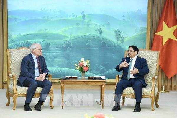 Thủ tướng Phạm Minh Chính tiếp Chủ tịch Hiệp hội Công nghiệp bán dẫn Hoa Kỳ