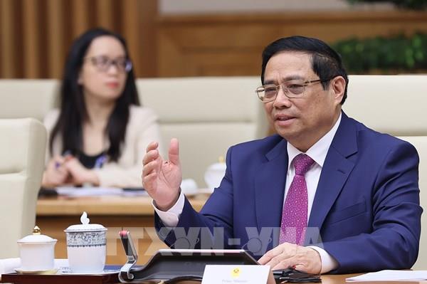 Thủ tướng Phạm Minh Chính hội đàm với Thủ tướng Belarus Roman Golovchenko