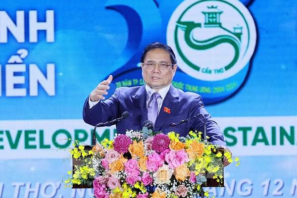 Thủ tướng Phạm Minh Chính: Phát huy các nguồn lực để triển khai quy hoạch thành phố Cần Thơ