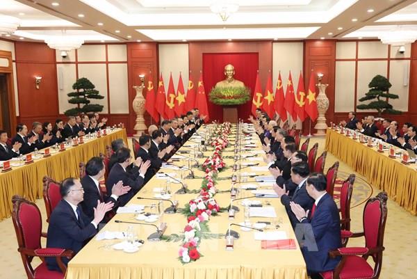 Tổng Bí thư Nguyễn Phú Trọng hội đàm với Tổng Bí thư, Chủ tịch nước Trung Quốc Tập Cận Bình​