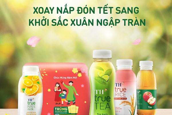 Cơ hội trúng vàng cùng đồ uống TH