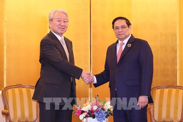 Thủ tướng Phạm Minh Chính tiếp Chủ tịch Cơ quan Hợp tác Quốc tế Nhật Bản