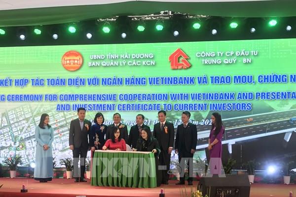 Hải Dương khởi công khu công nghiệp tổng mức đầu tư 2.000 tỷ đồng