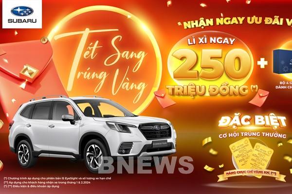Subaru ưu đãi lớn cho khách hàng mua xe từ nay đến hết tháng 2