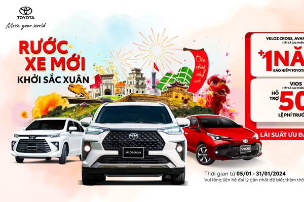Toyota triển khai loạt khuyến mại cho xe Vios, Veloz Cross và Avanza Premio