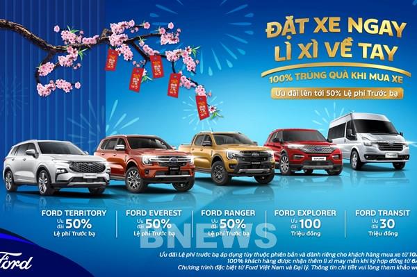 Ford Việt Nam ưu đãi lớn cho tất cả các dòng xe trong tháng đầu năm