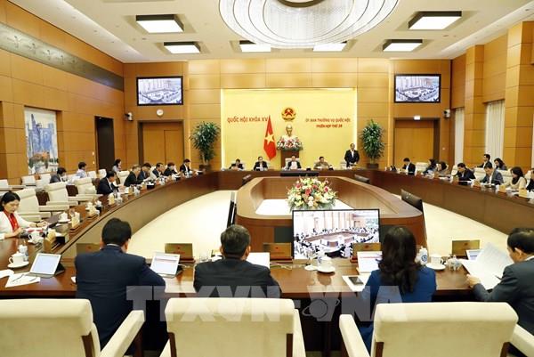 Phiên họp thứ 30 Ủy ban Thường vụ Quốc hội cho ý kiến hai dự án Luật