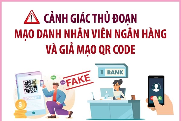 Cảnh giác thủ đoạn mạo danh nhân viên ngân hàng và giả mạo QR code