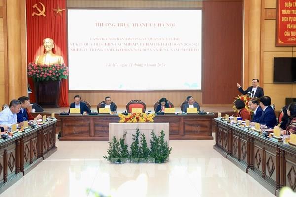 Bí thư Thành ủy Hà Nội: Cần coi Hồ Tây là báu vật để giữ gìn và phát triển