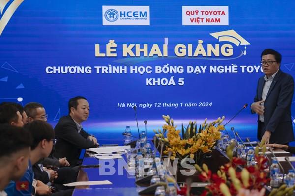 Khai giảng khóa 5 của chương trình học bổng dạy nghề Toyota ở Việt Nam