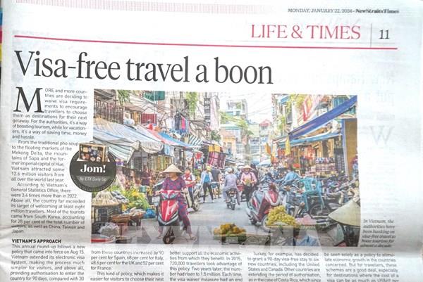 Truyền thông Malaysia nêu bật sức hút từ chính sách miễn thị thực du lịch của Việt Nam