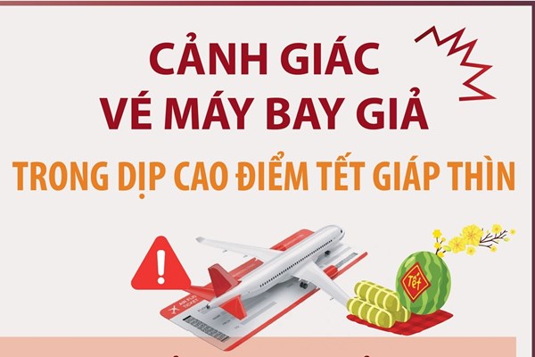 Cảnh giác vé máy bay giả trong dịp cao điểm Tết Giáp Thìn