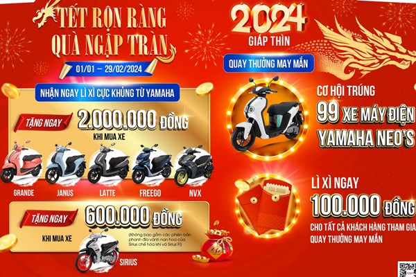 Yamaha Việt Nam chi hơn 4,860 tỷ đồng khuyến mại cho khách mua xe