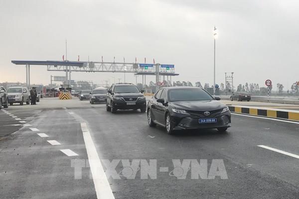 Thông xe nút giao 392 với cao tốc Hà Nội – Hải Phòng