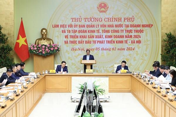 Thủ tướng Phạm Minh Chính: Các Tập đoàn, Tổng công ty Nhà nước phải tái cấu cấu trúc và tập trung cho đầu tư phát triển
