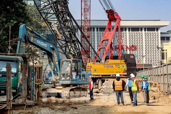 Thi công xuyên Tết tại dự án đường sắt đô thị Nhổn - Ga Hà Nội