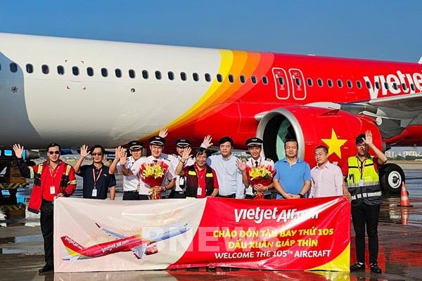 Vietjet đón tàu bay thứ 105