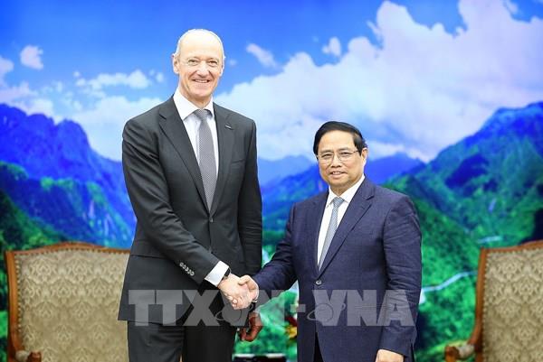 Thủ tướng Phạm Minh Chính tiếp Chủ tịch kiêm Tổng Giám đốc Tập đoàn Siemens