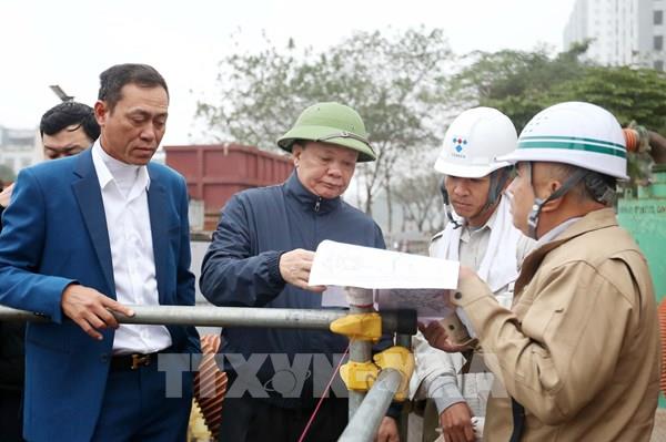 Hà Nội: Khảo sát, kiểm tra tiến độ dự án nhà máy nước thải Yên Xá