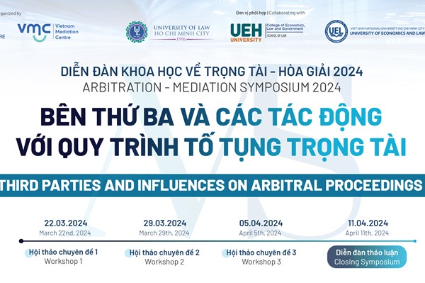 Sắp diễn ra Diễn đàn khoa học về trọng tài - hòa giải 2024