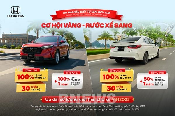Bảng giá xe ô tô Honda mới nhất: Hàng loạt xe đang khuyến mại đặc biệt
