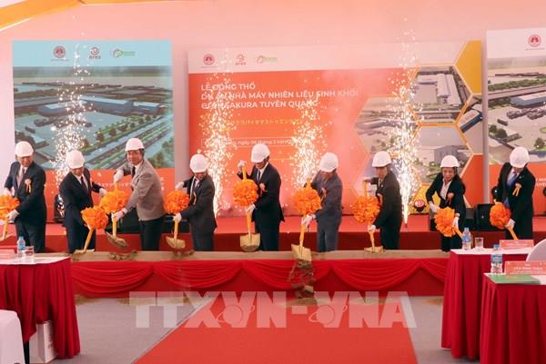 Động thổ Dự án nhà máy nhiên liệu sinh khối Erex Sakura Tuyên Quang