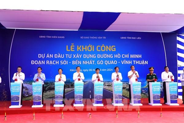 Khởi công dự án đường Hồ Chí Minh qua Kiên Giang