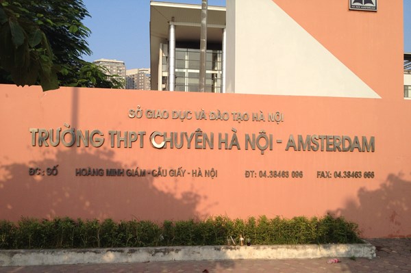 Đề xuất cơ chế đặc thù tuyển sinh tại Trường Trung học phổ thông Chuyên Hà Nội - Amsterdam
