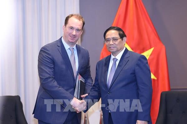 Thủ tướng Phạm Minh Chính tiếp lãnh đạo các tập đoàn kinh tế Australia