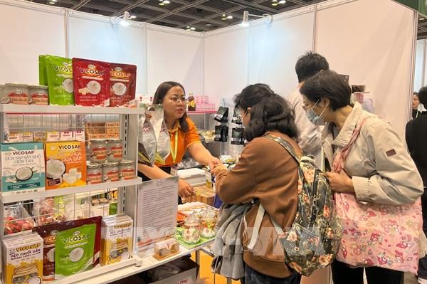 越南企業參加在香港（中國）舉行的亞洲素食博覽會