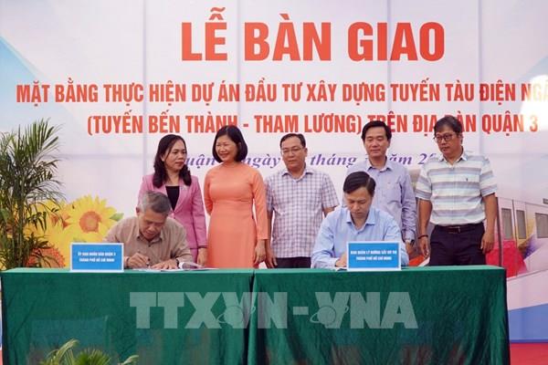 Bàn giao 57 mặt bằng triển khai metro số 2 Bến Thành – Tham Lương