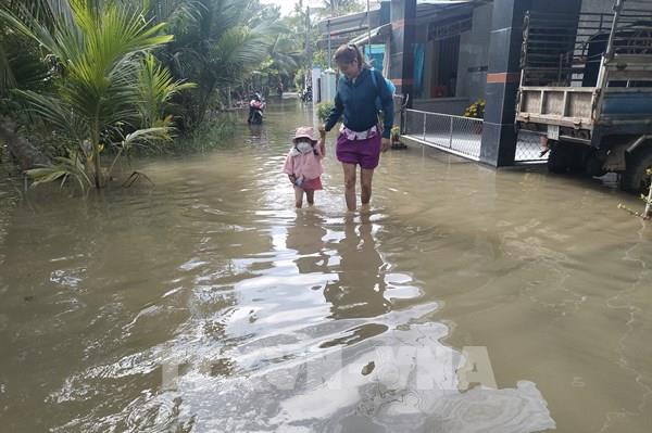 Ngày 14/3, kết thúc đợt triều cường ở ​vùng ven biển phía Đông Nam Bộ