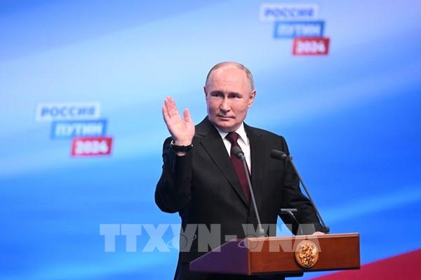 Nga: Tổng thống tái đắc cử V. Putin nêu ưu tiên trong nhiệm kỳ mới