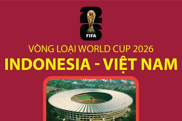 Vòng loại World Cup 2026: Indonesia vs Việt Nam