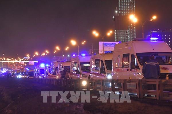 Vụ tấn công tại Moskva: Xác nhận 93 người thiệt mạng, bắt giữ nhiều đối tượng tình nghi