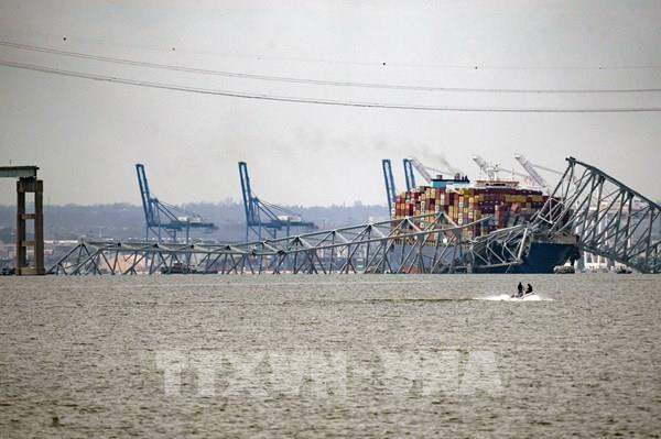 Vụ sập cầu ở Mỹ: Hoạt động vận chuyển hàng hóa tại cảng Baltimore bị đảo lộn