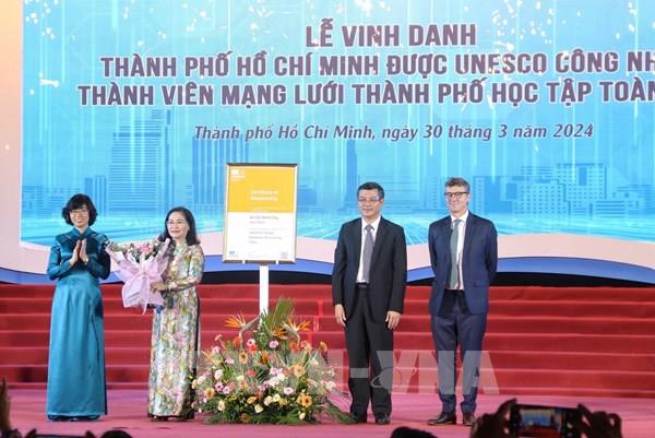 Thành phố Hồ Chí Minh là thành viên ’Mạng lưới thành phố học tập toàn cầu’​