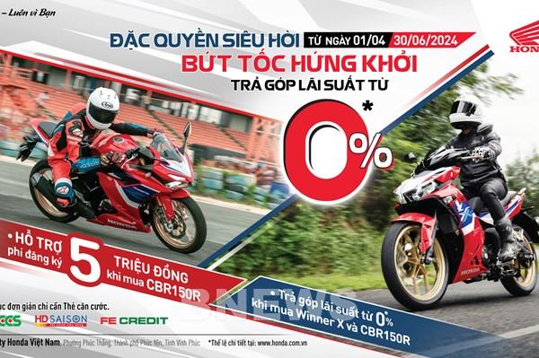 Honda Việt Nam khuyến mại "hời" cho khách mua xe Winner X và CBR150R