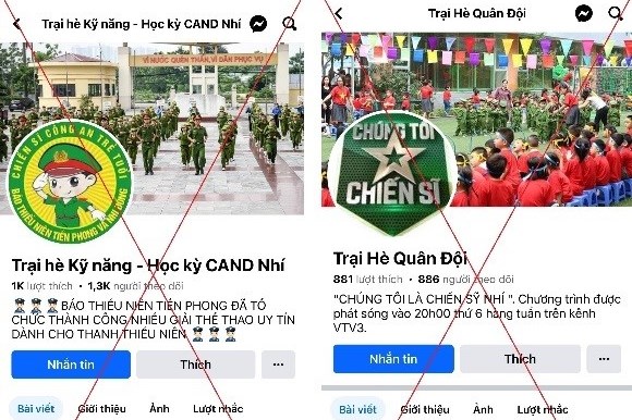 Cảnh giác khi đăng ký tham gia trại hè trên mạng xã hội