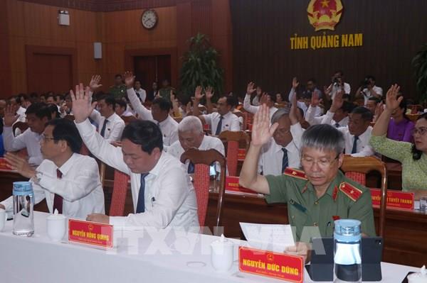 Miễn nhiệm chức danh Chủ tịch HĐND, Chủ tịch và Phó Chủ tịch UBND tỉnh Quảng Nam