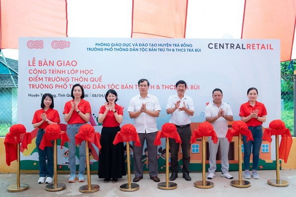 Central Retail Việt Nam bàn giao công trình lớp học tại tỉnh Quảng Ngãi