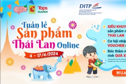 Nhiều chương trình khuyến mãi hấp dẫn khi mua sắm sản phẩm Thái Lan trực tuyến