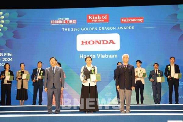 Honda Việt Nam nhận giải thưởng Rồng Vàng năm thứ 23