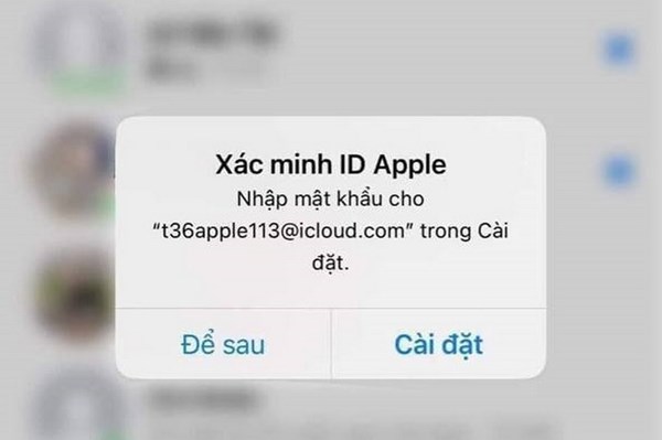 Thực hư thông tin "Xác minh ID Apple" để chiếm tài khoản?