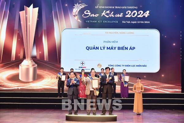EVNNPC nhận Giải thưởng Sao Khuê 2024